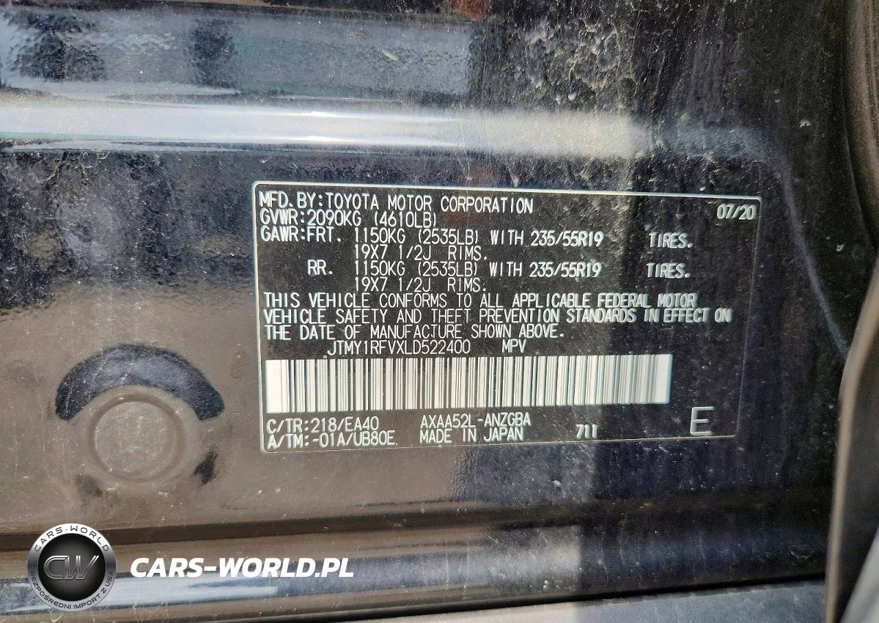 2020 Toyota Rav4 Limited VIN:JTMY1RFVXLD522400 - 12