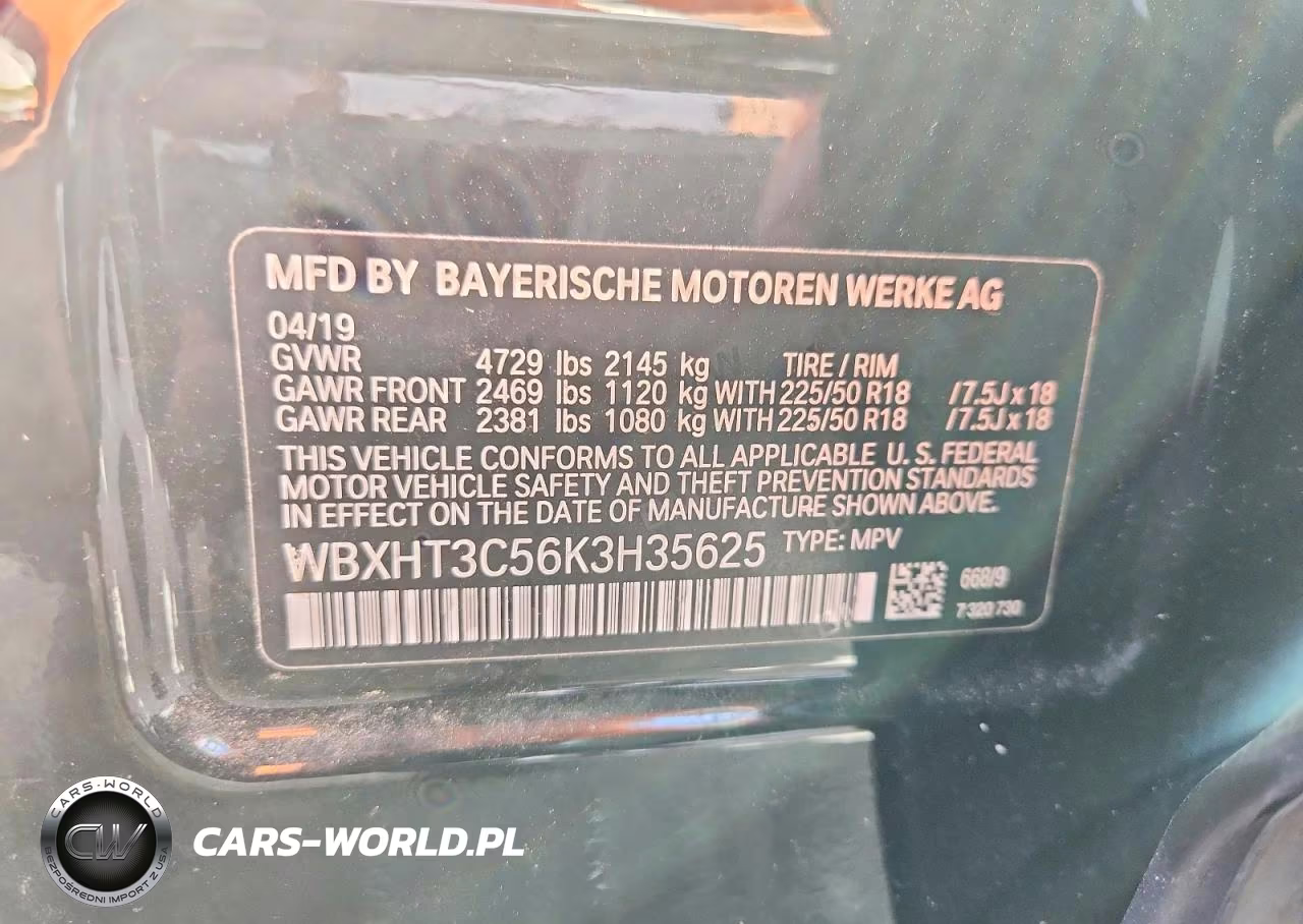 2019 BMW X1 xDrive28I VIN:WBXHT3C56K3H35625 - 12