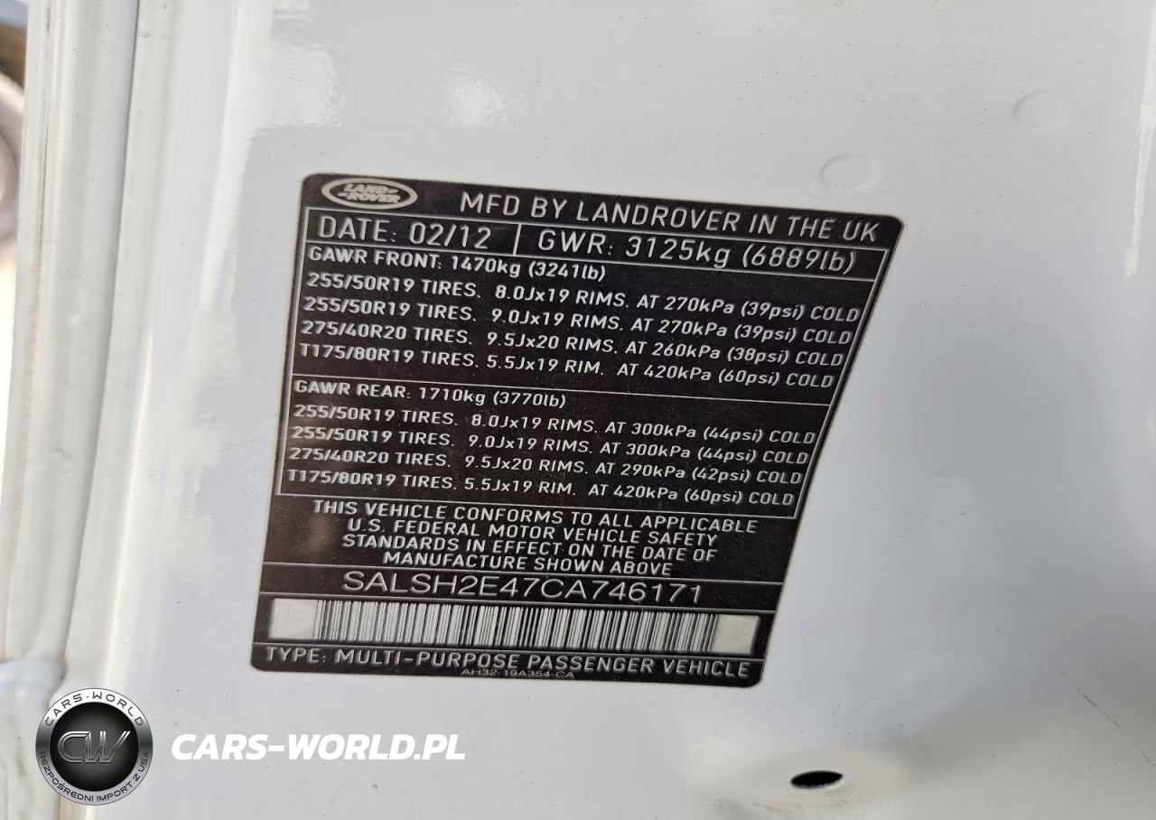 2012 Land Rover Range Rover Sport Sc VIN:SALSH2E47CA746171 - 13