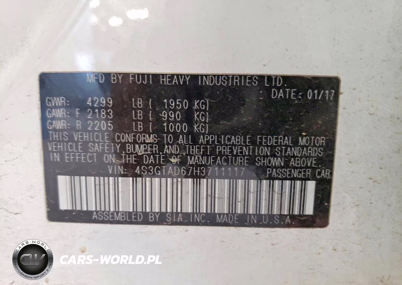 2017 Subaru Impreza Premium Plus VIN:4S3GTAD67H3711117 - 12
