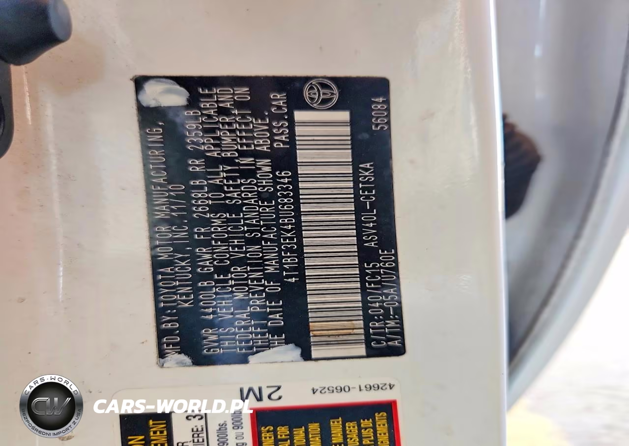 2011 Toyota Camry Se VIN:4T1BF3EK4BU683346 - 12