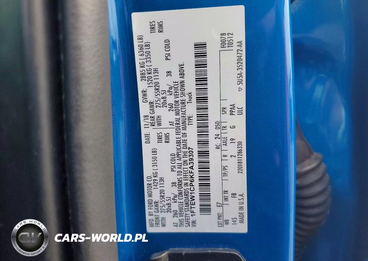 2019 Ford F150 Supercrew VIN:1FTEW1CP6KFA39307 - 13