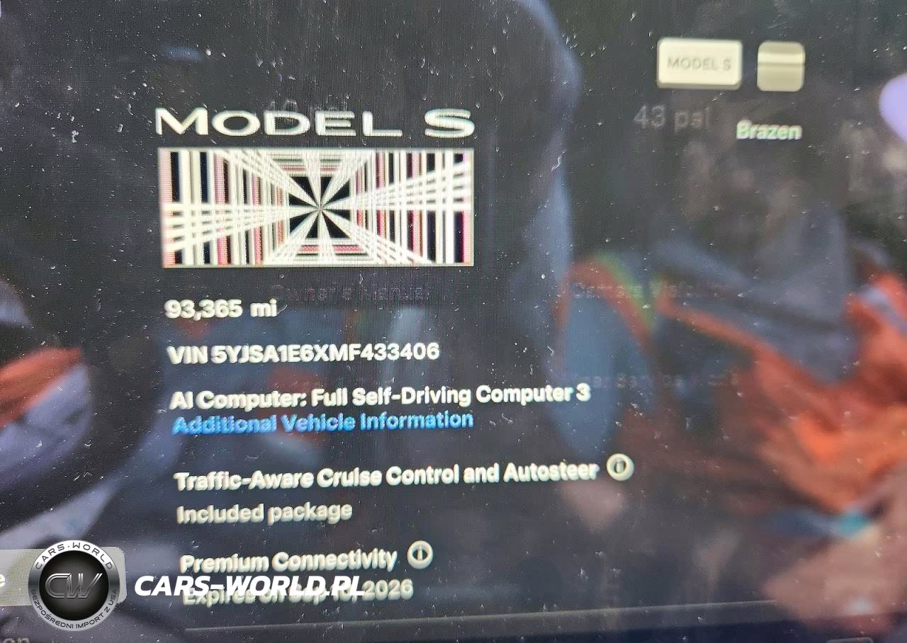 2021 Tesla Model S VIN:5YJSA1E6XMF433406 - 9