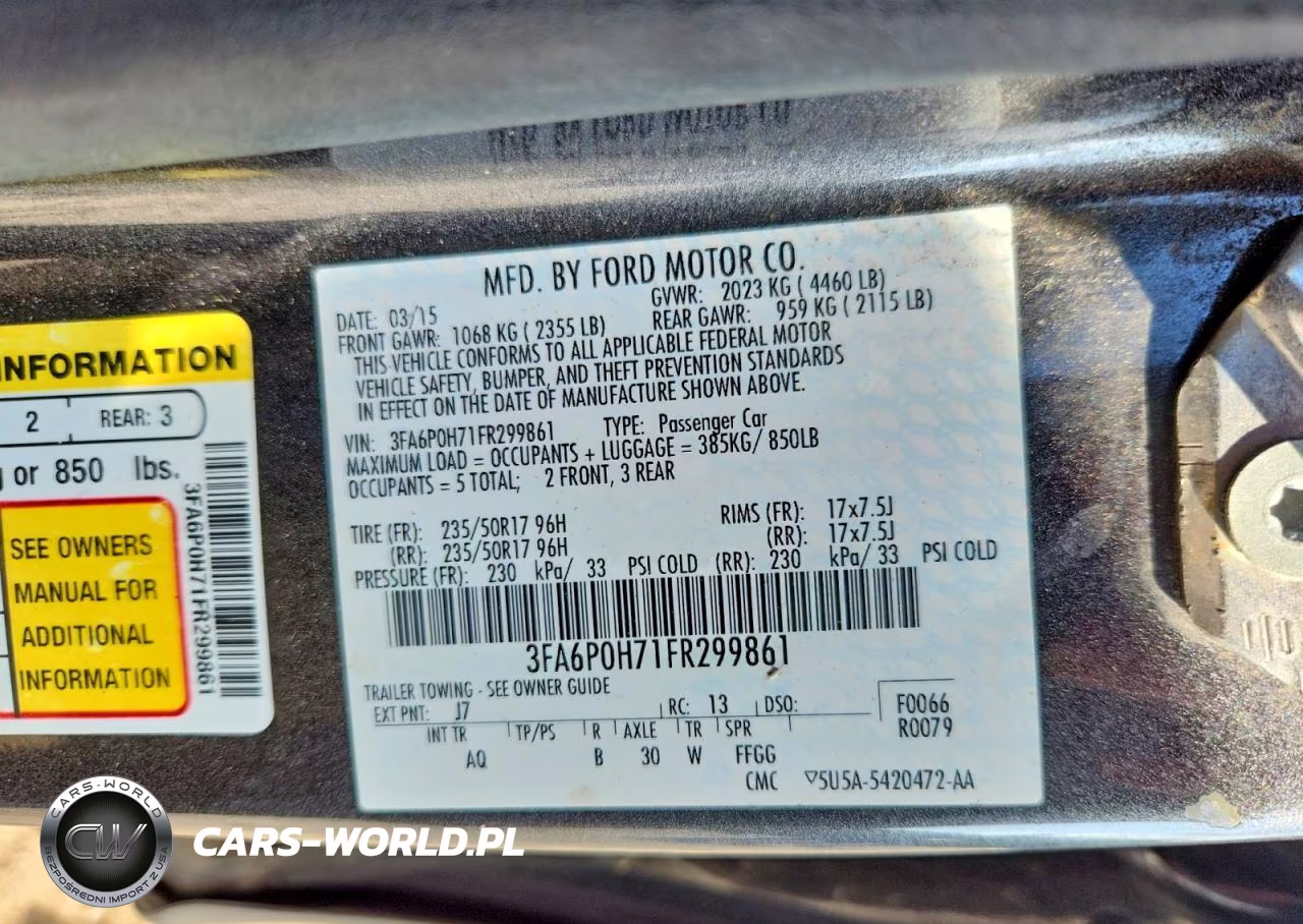 2015 Ford Fusion Se VIN:3FA6P0H71FR299861 - 12