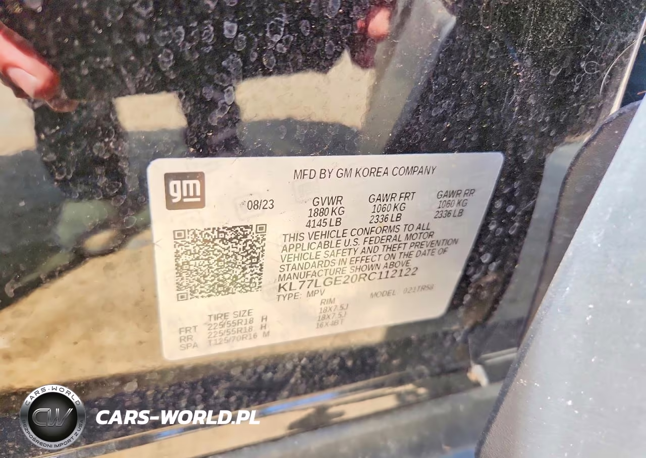 2024 Chevrolet Trax 1Rs VIN:KL77LGE20RC112122 - 12