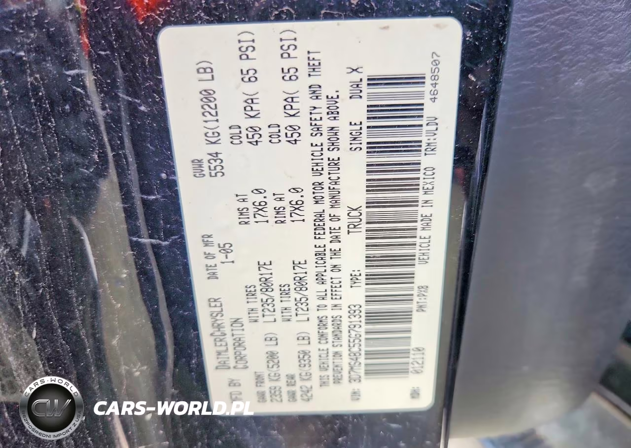 2005 Dodge Ram 3500 St VIN:3D7MS48C55G791393 - 13