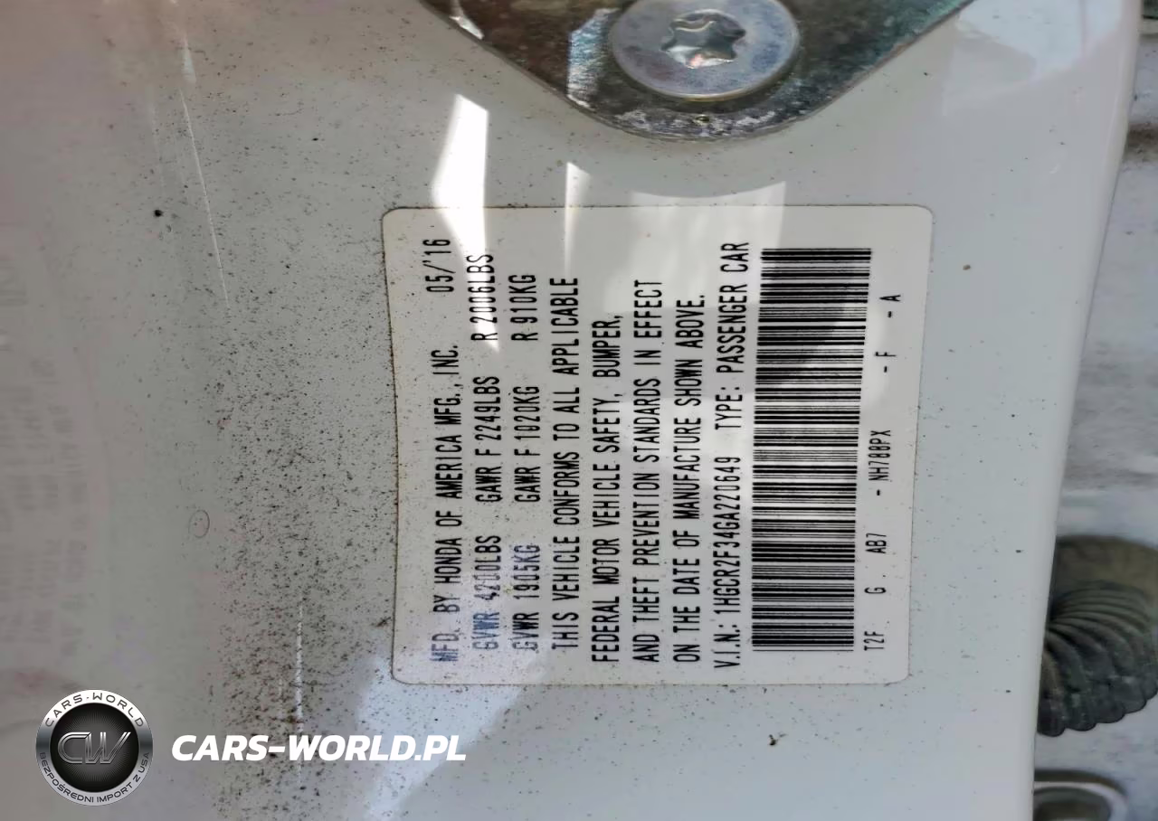 2016 Honda Accord Lx VIN:1HGCR2F34GA220649 - 12