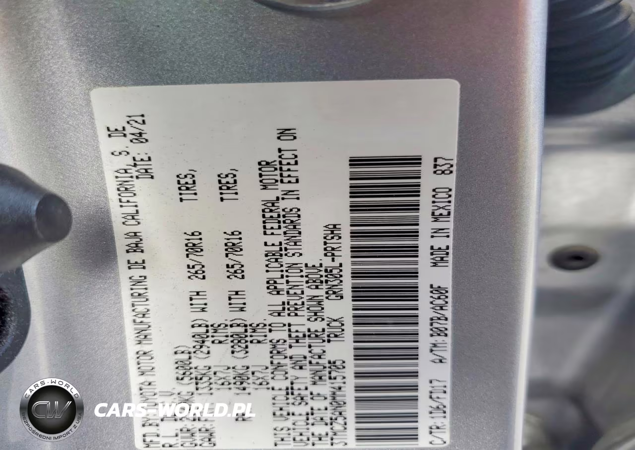 2021 Toyota Tacoma Trd Off-Road VIN:3TMCZ5AN0MM415705 - 12