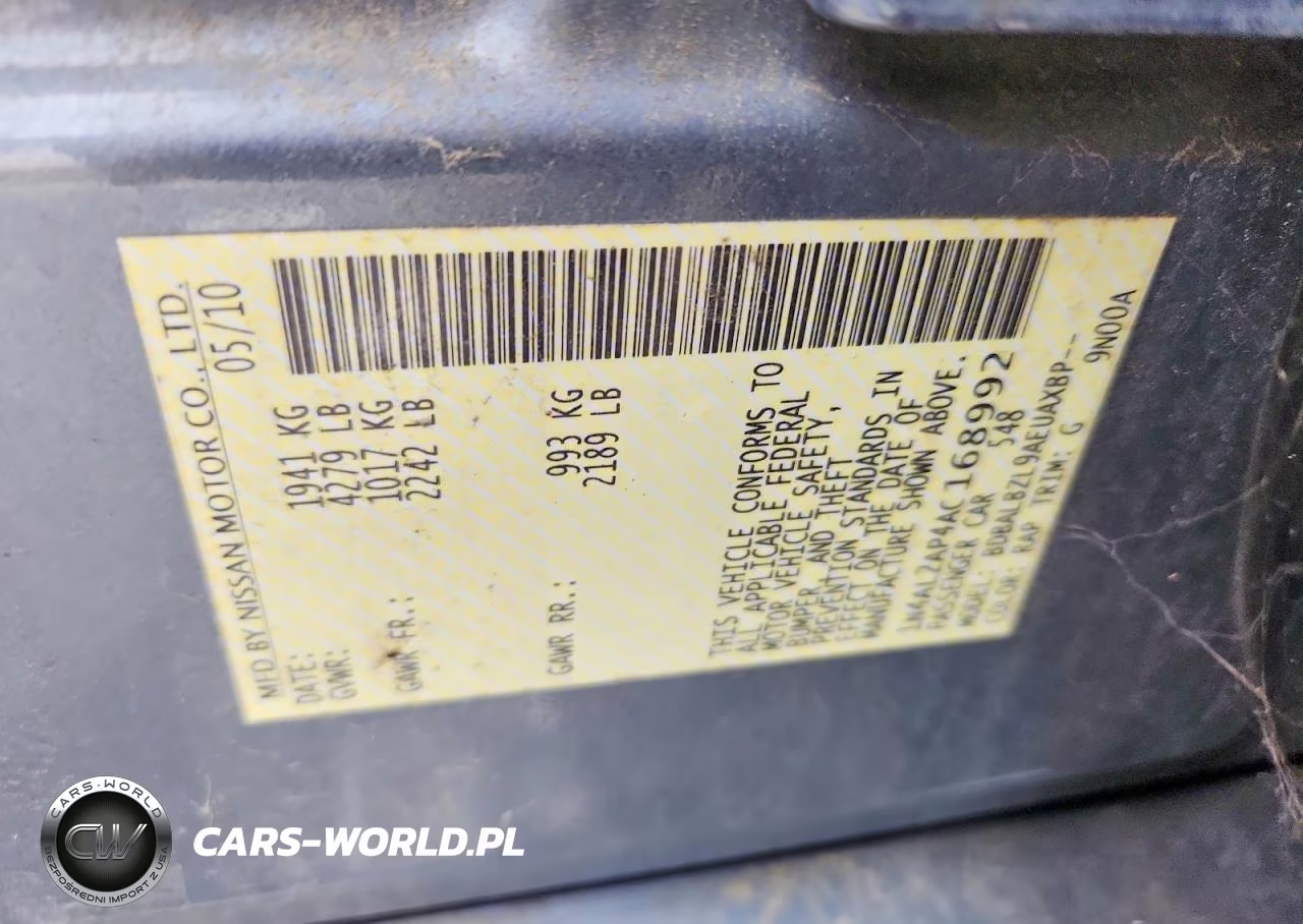 2010 Nissan Altima 2.5 VIN:1N4AL2AP4AC168992 - 12