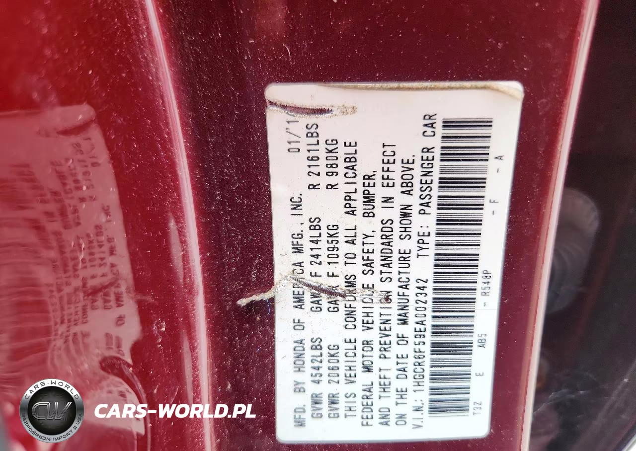 2014 Honda Accord Hybrid Exl VIN:1HGCR6F59EA002342 - 12
