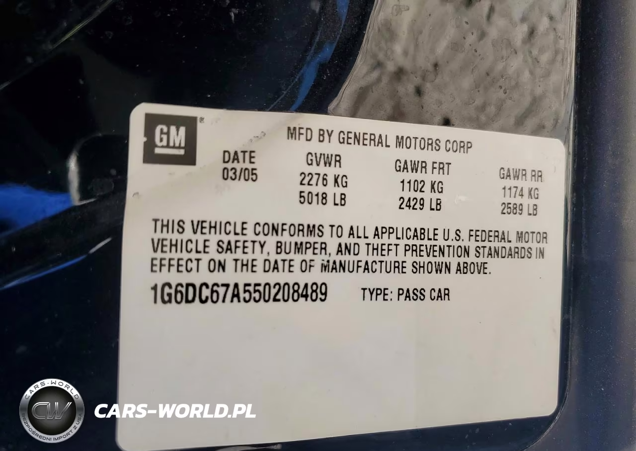 2005 Cadillac Sts VIN:1G6DC67A550208489 - 12