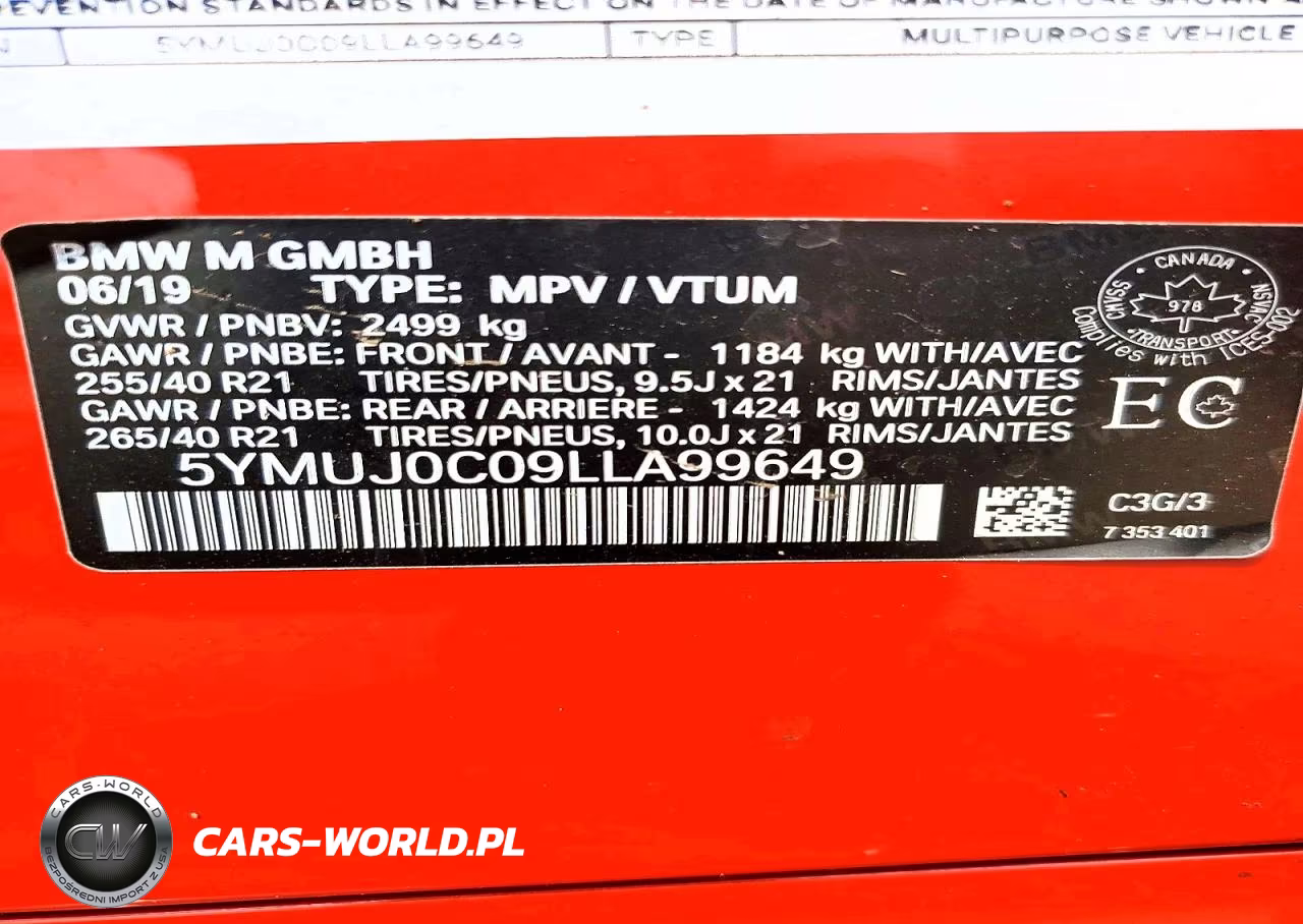 2020 BMW X4 M Competition VIN:5YMUJ0C09LLA99649 - 12