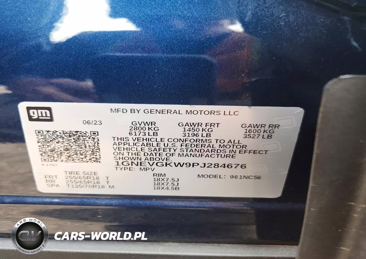 2023 Chevrolet Traverse Lt VIN:1GNEVGKW9PJ284676 - 13