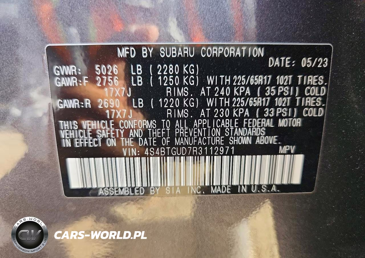 2024 Subaru Outback Wilderness VIN:4S4BTGUD7R3112971 - 13