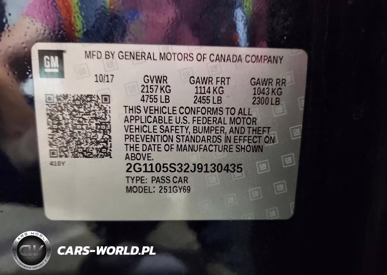 2018 Chevrolet Impala Lt VIN:2G1105S32J9130435 - 12