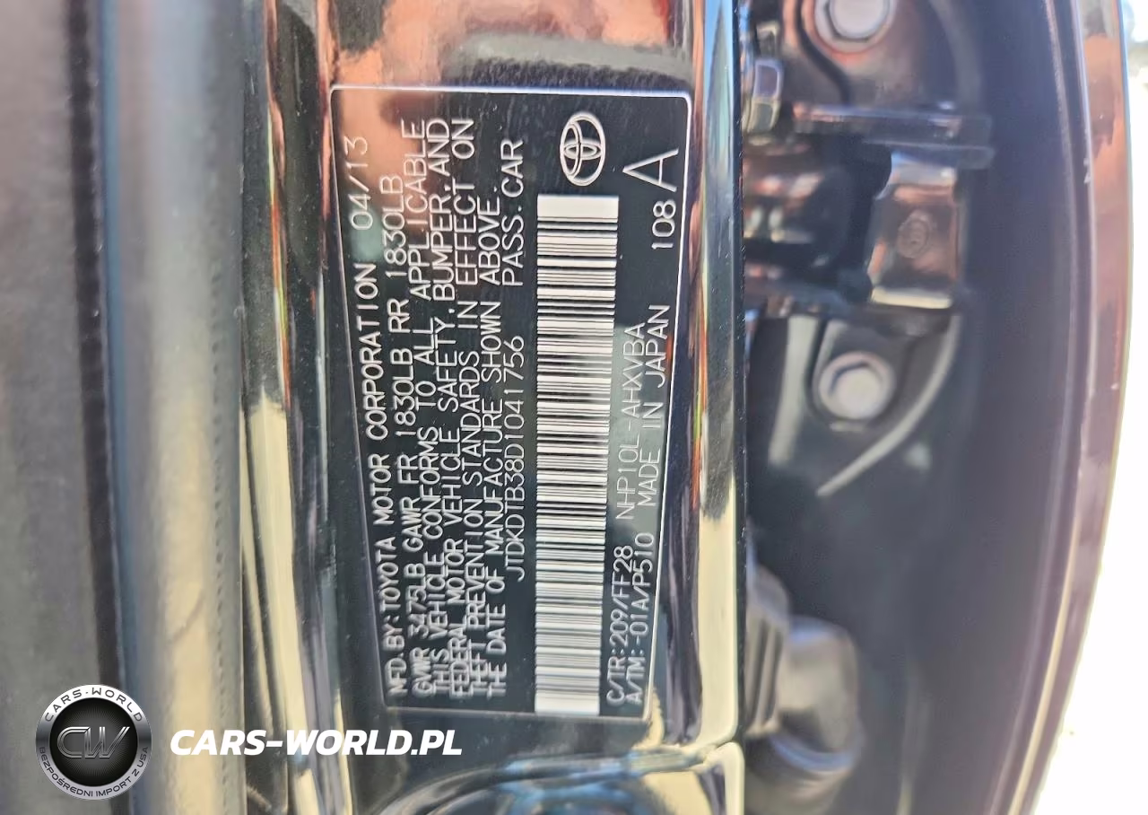 2013 Toyota Prius C Two VIN:JTDKDTB38D1041756 - 13