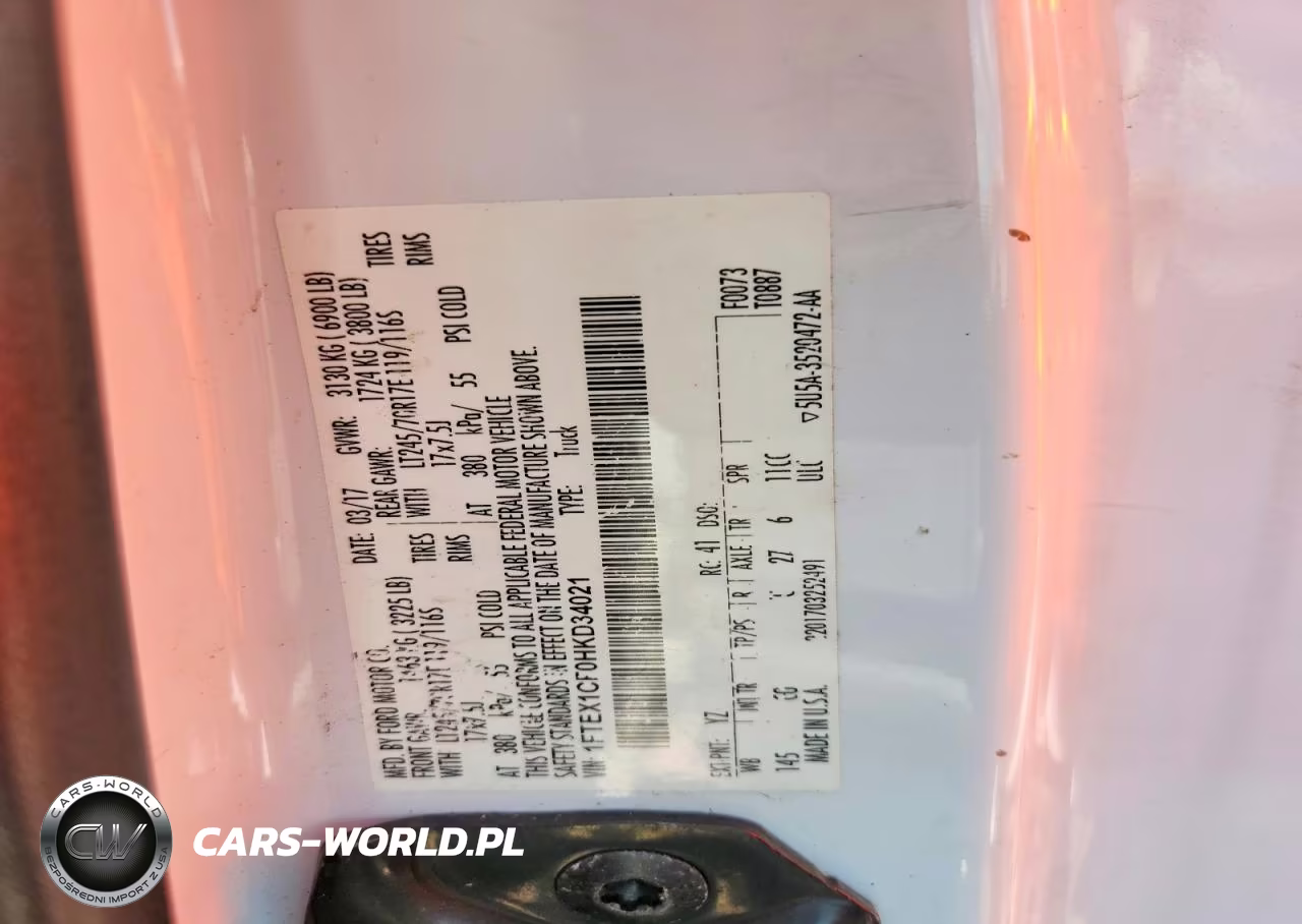 2017 Ford F150 Super Cab VIN:1FTEX1CF0HKD34021 - 12