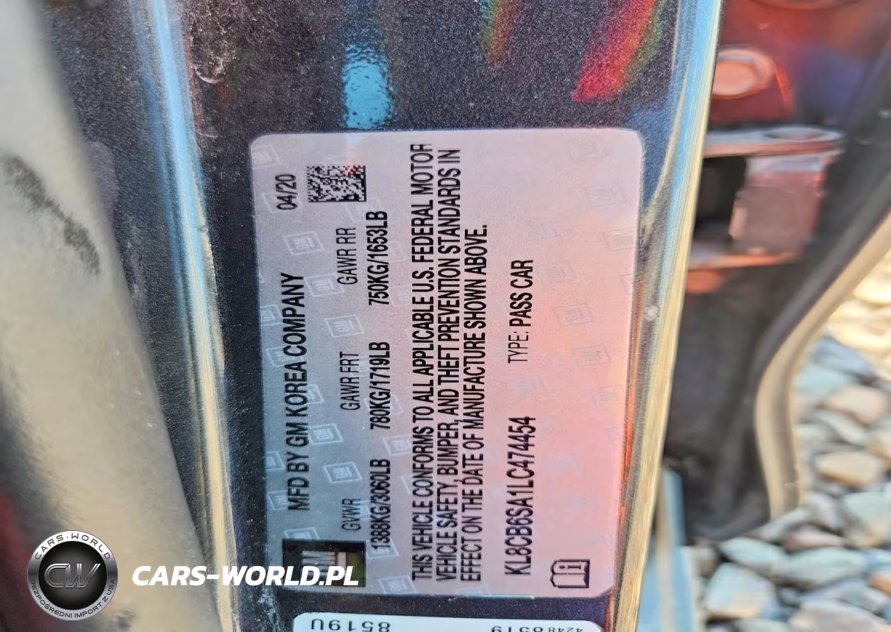 2020 Chevrolet Spark Ls VIN:KL8CB6SA1LC474454 - 12