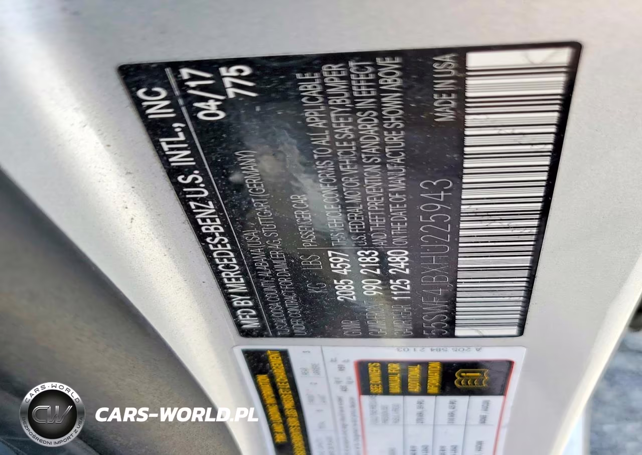 2017 Mercedes-Benz C 300 VIN:55SWF4JBXHU225943 - 12
