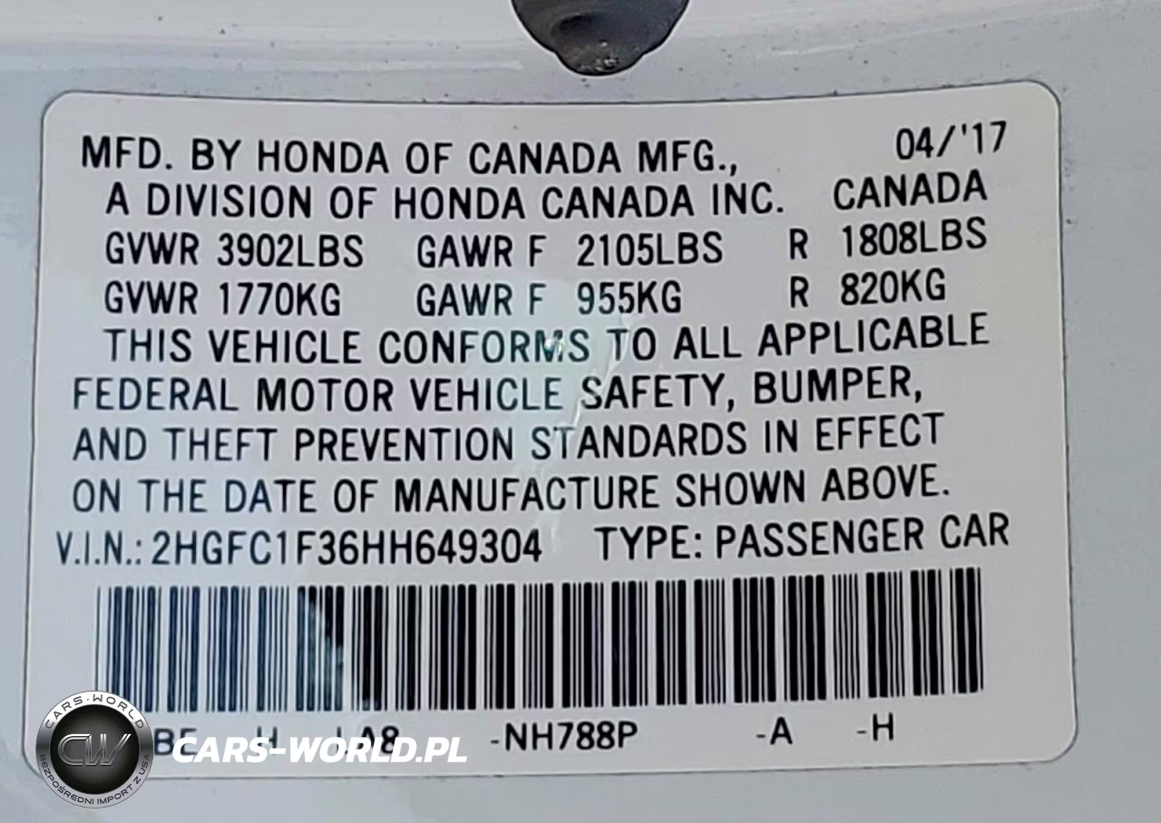 2017 Honda Civic Ex VIN:2HGFC1F36HH649304 - 12