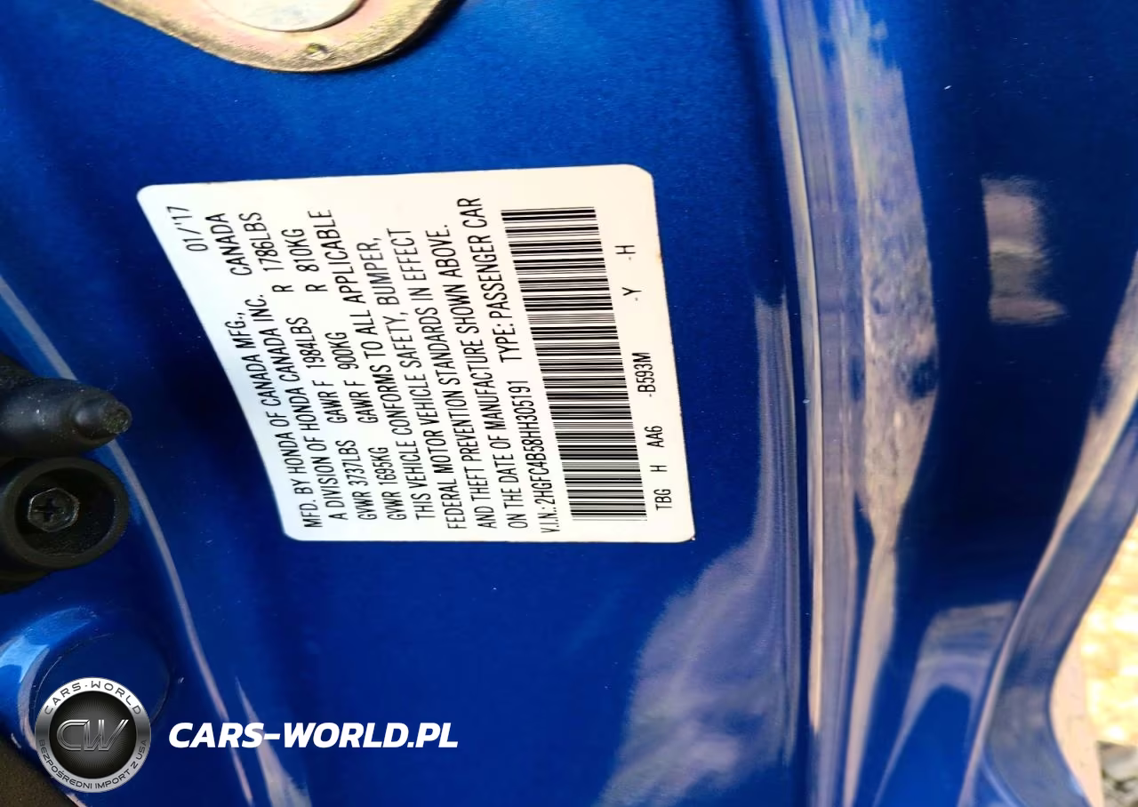 2017 Honda Civic Lx VIN:2HGFC4B58HH305191 - 12