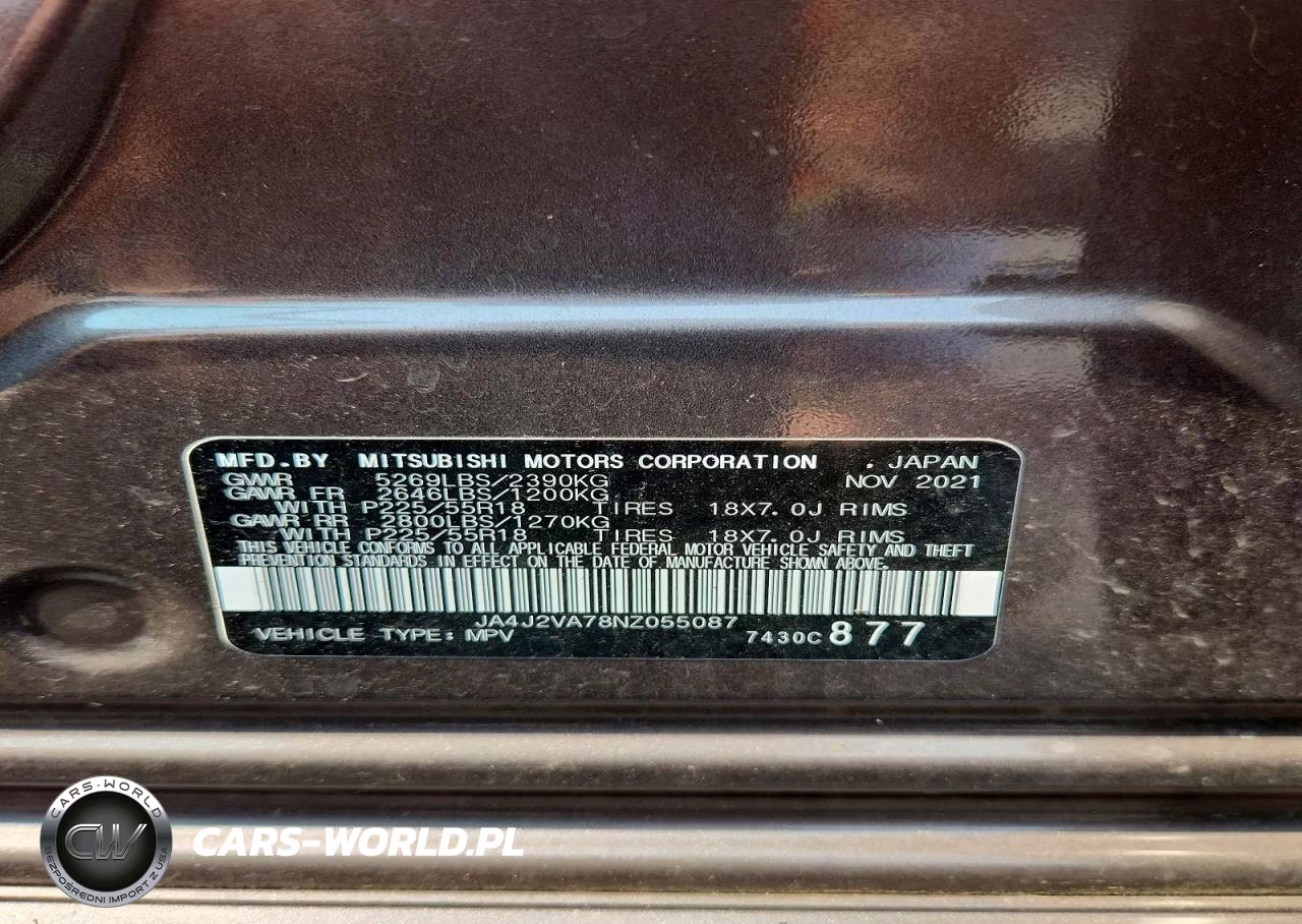 2022 Mitsubishi Outlander Sel VIN:JA4J2VA78NZ055087 - 13