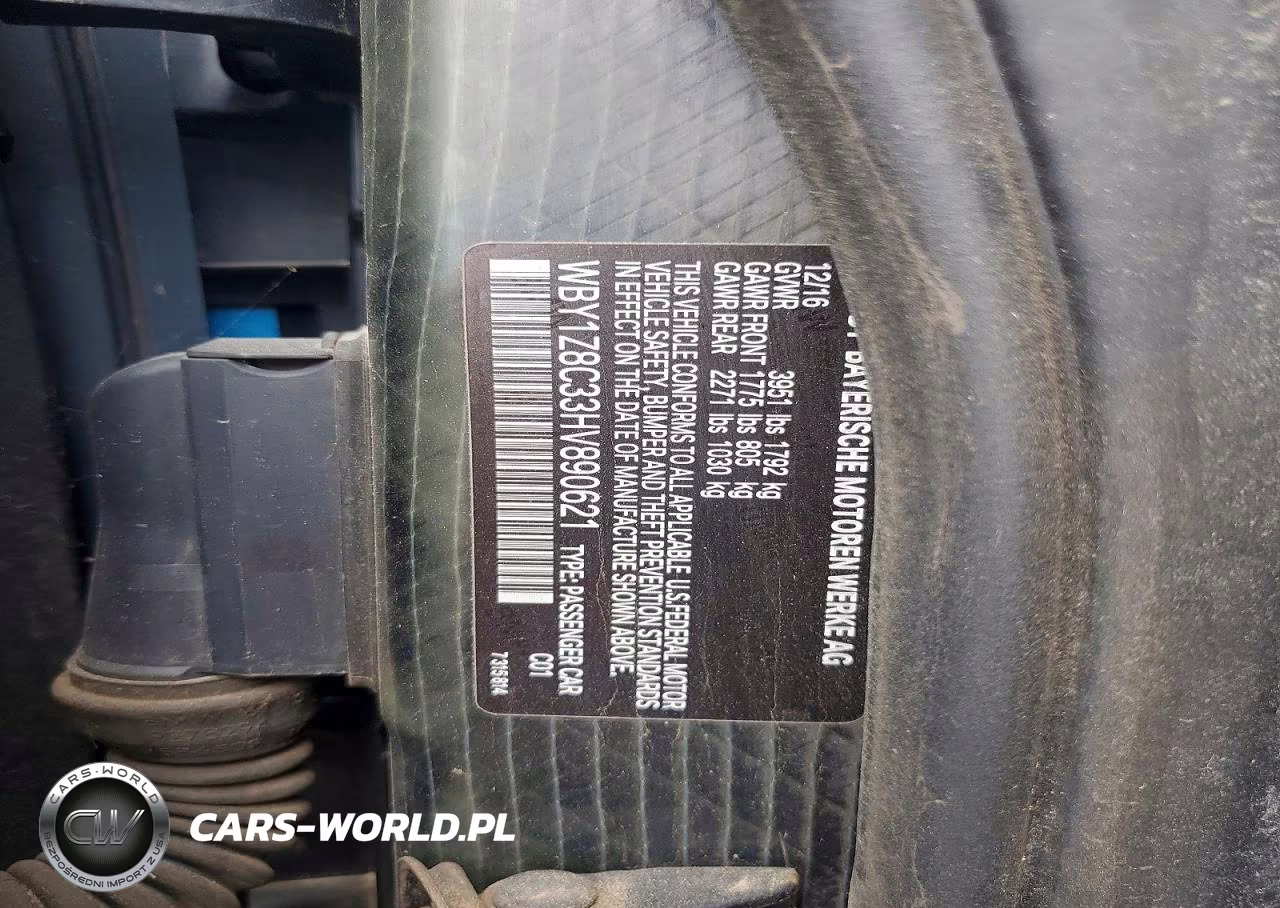 2017 BMW I3 Rex VIN:WBY1Z8C33HV890621 - 14