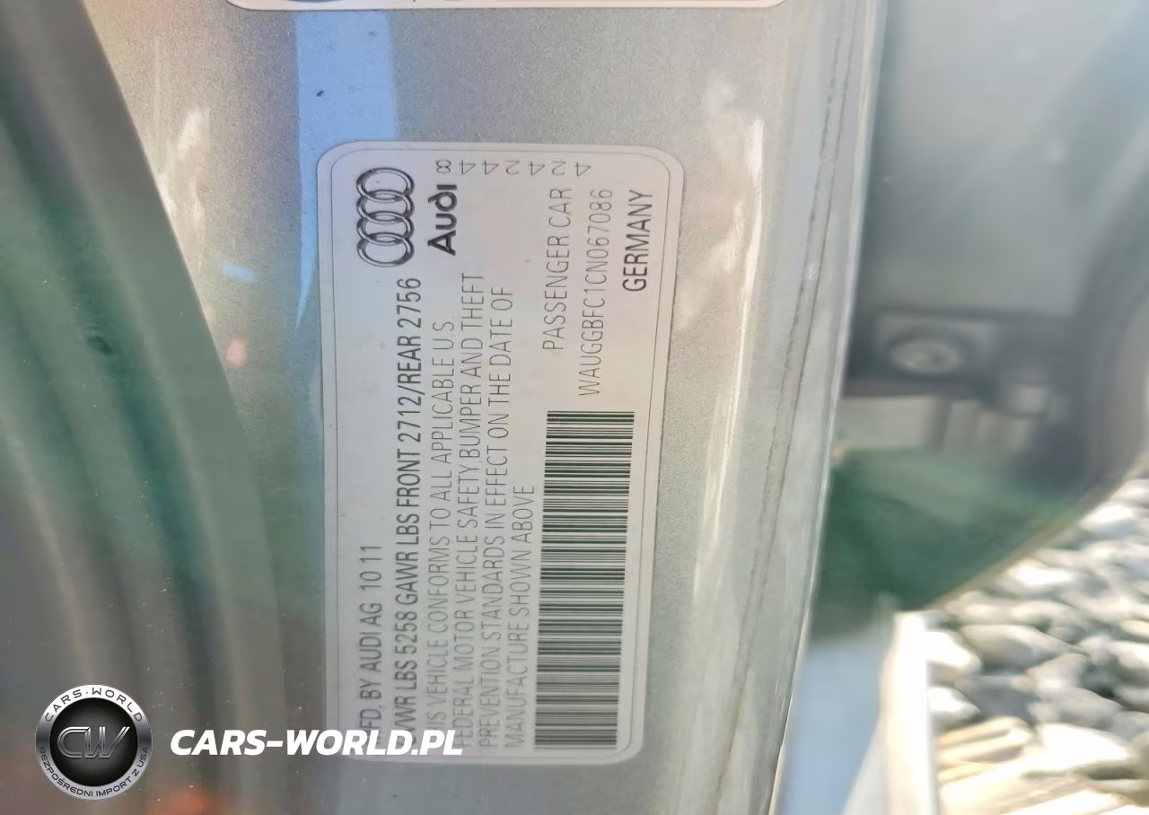 2012 Audi A6 Premium Plus VIN:WAUGGBFC1CN067086 - 12