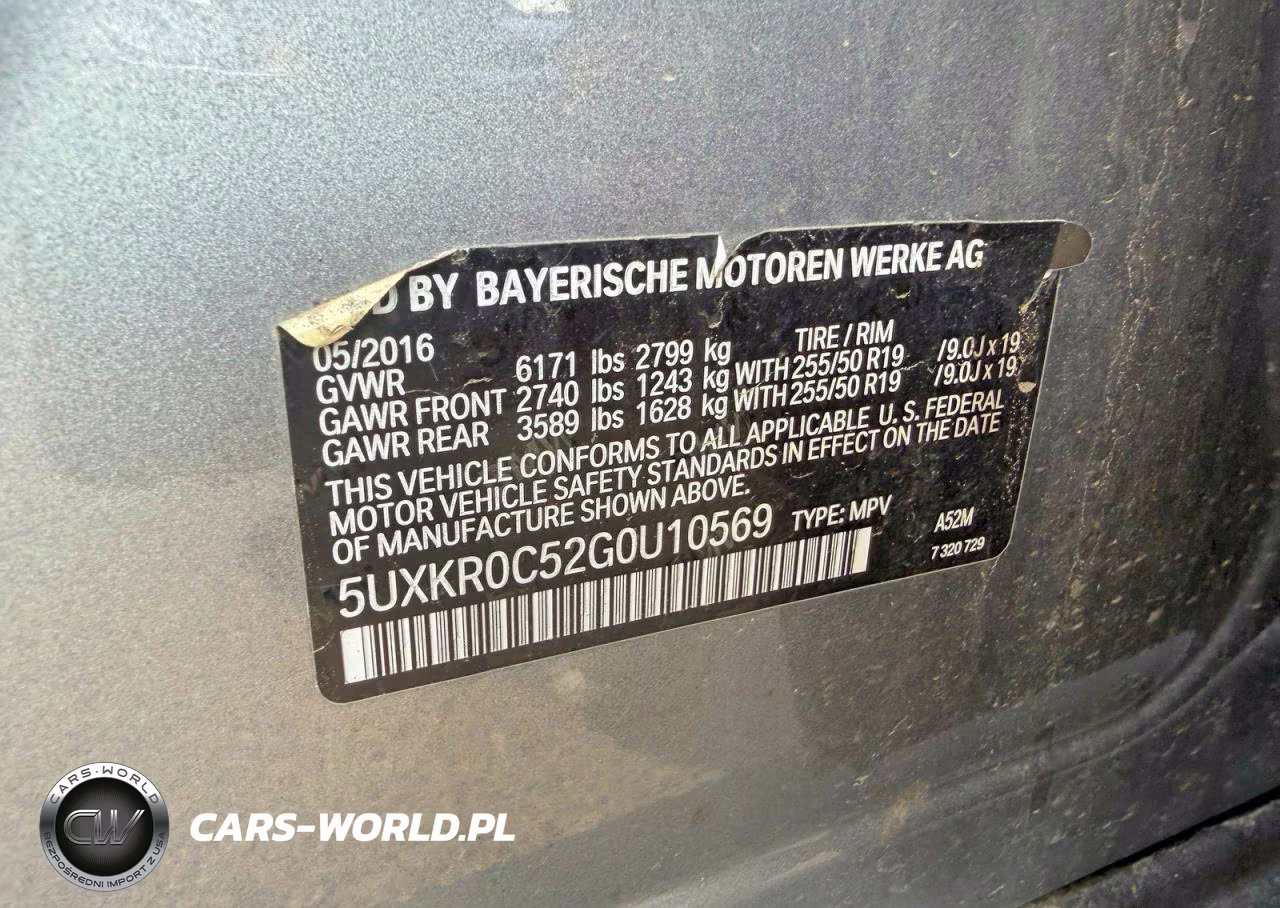 2016 BMW X5 xDrive35I VIN:5UXKR0C52G0U10569 - 10