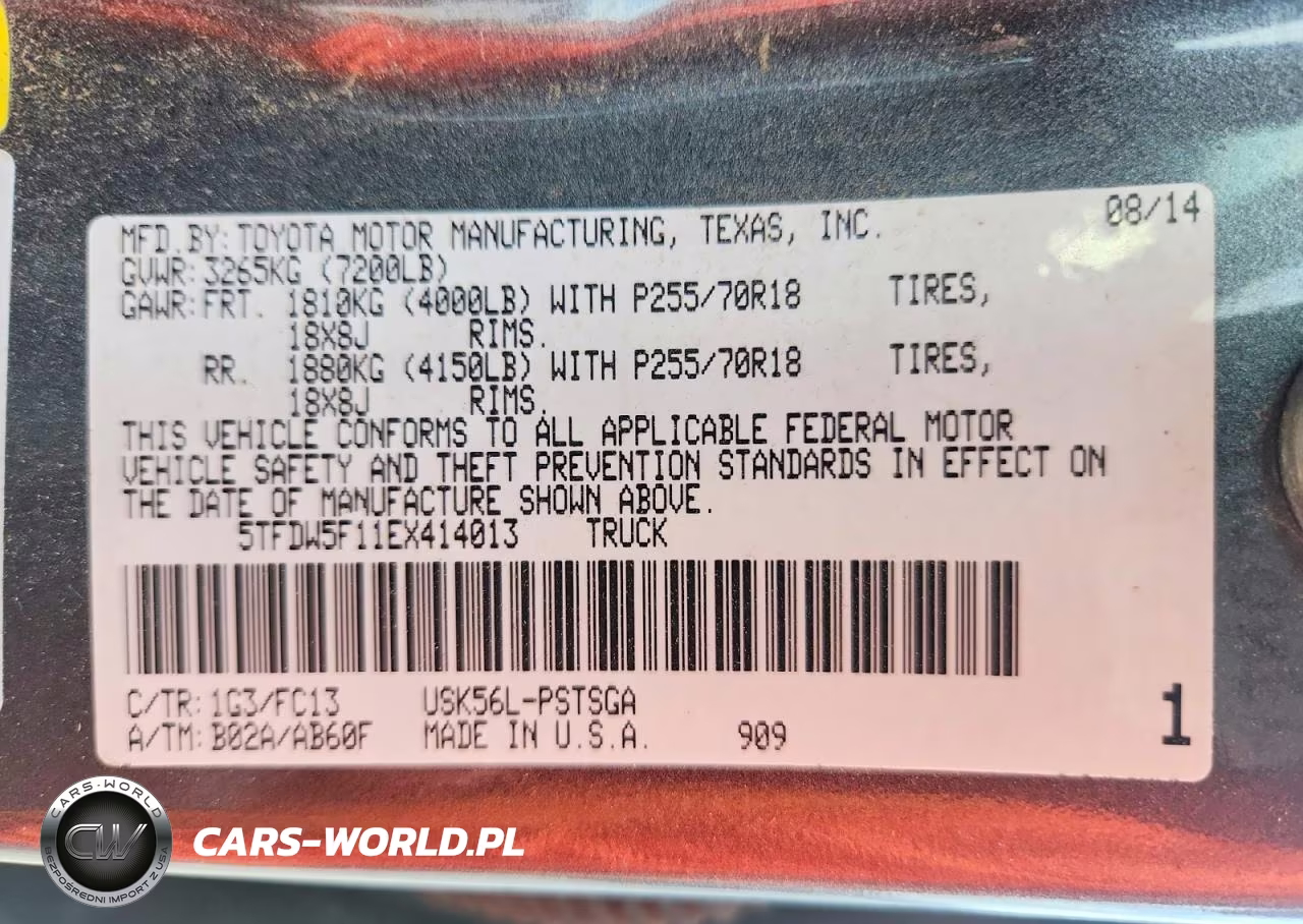 2014 Toyota Tundra Crewmax Sr5 VIN:5TFDW5F11EX414013 - 13