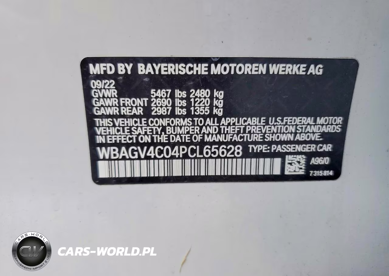 2023 BMW 840Xi VIN:WBAGV4C04PCL65628 - 12