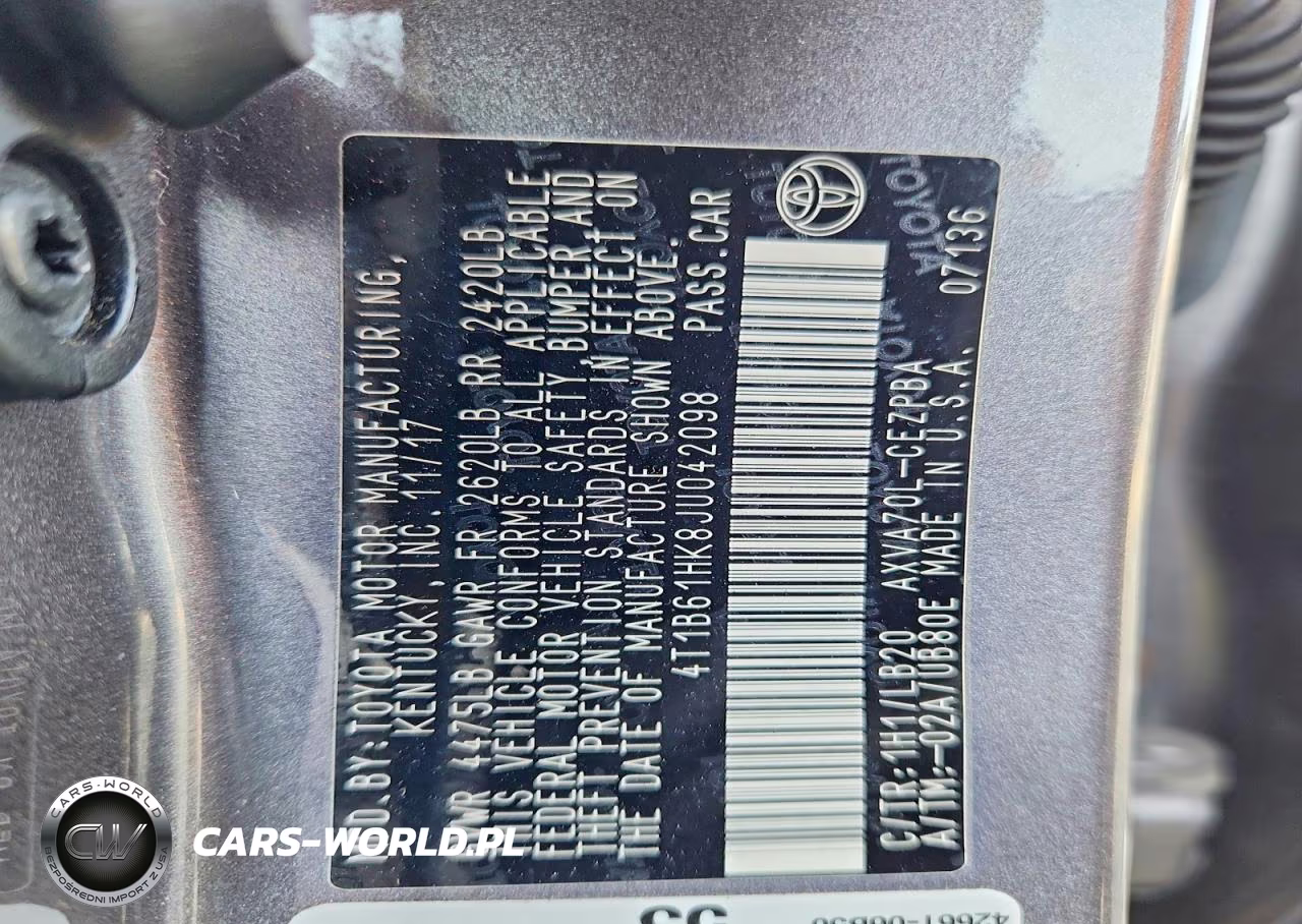 2018 Toyota Camry Xse VIN:4T1B61HK8JU042098 - 12