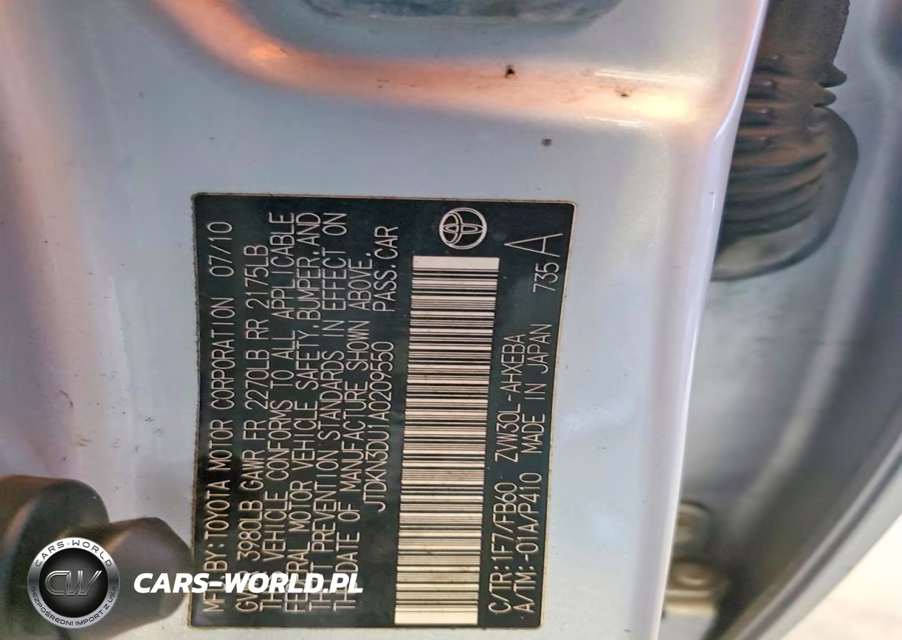 2010 Toyota Prius Ii VIN:JTDKN3DU1A0209550 - 12