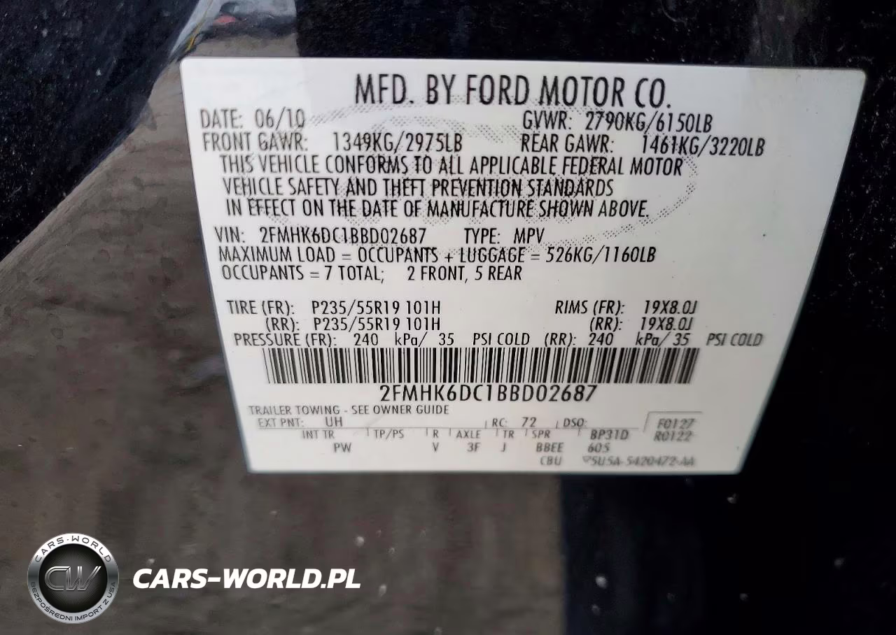 2011 Ford Flex Limited VIN:2FMHK6DC1BBD02687 - 13