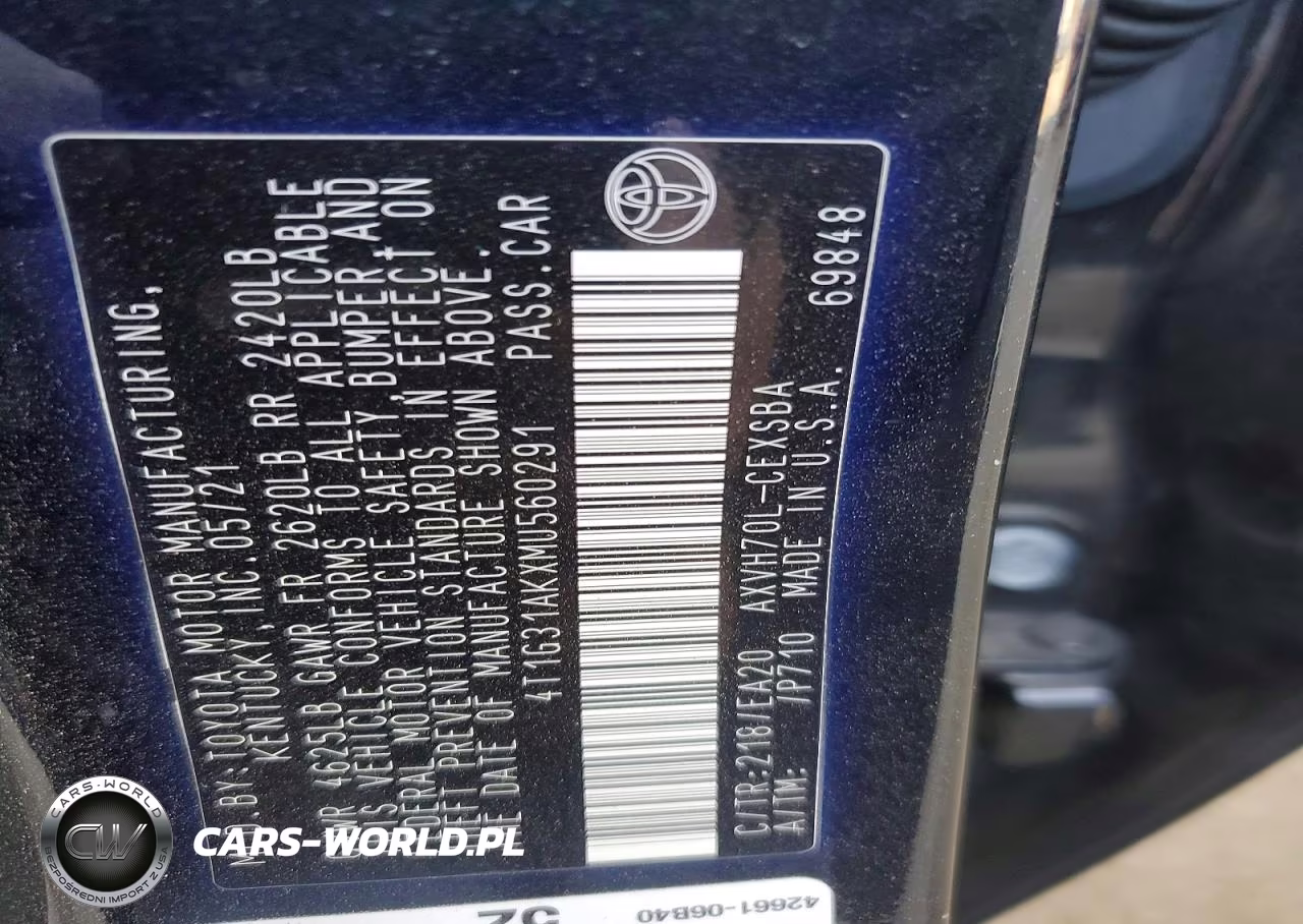2021 Toyota Camry Se VIN:4T1G31AKXMU560291 - 12