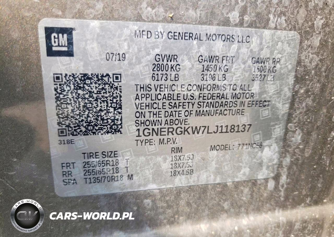 2020 Chevrolet Traverse Lt VIN:1GNERGKW7LJ118137 - 13