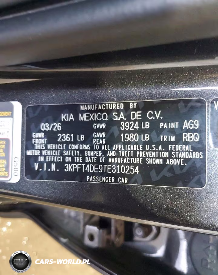 2026 Kia K4 Lxs VIN:3KPFT4DE9TE310254 - 13