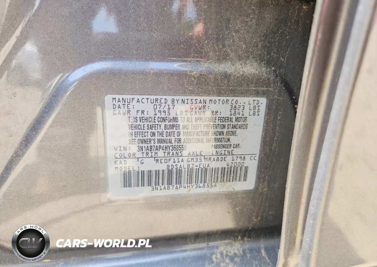 2017 Nissan Sentra VIN:3N1AB7AP4HY368558 - 12