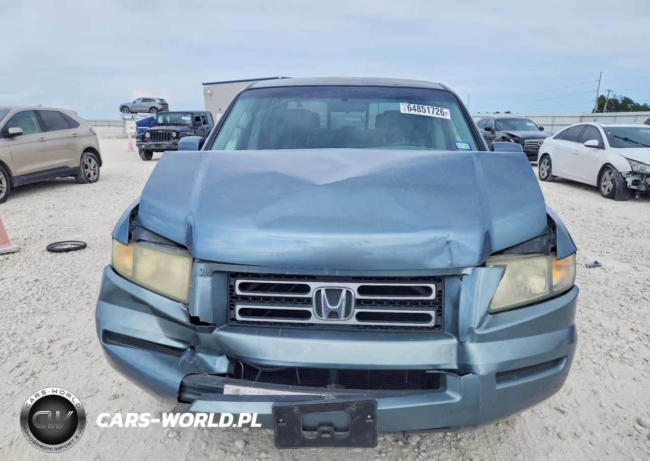 2007 Honda Ridgeline Rts VIN:2HJYK16487H506383 - 5
