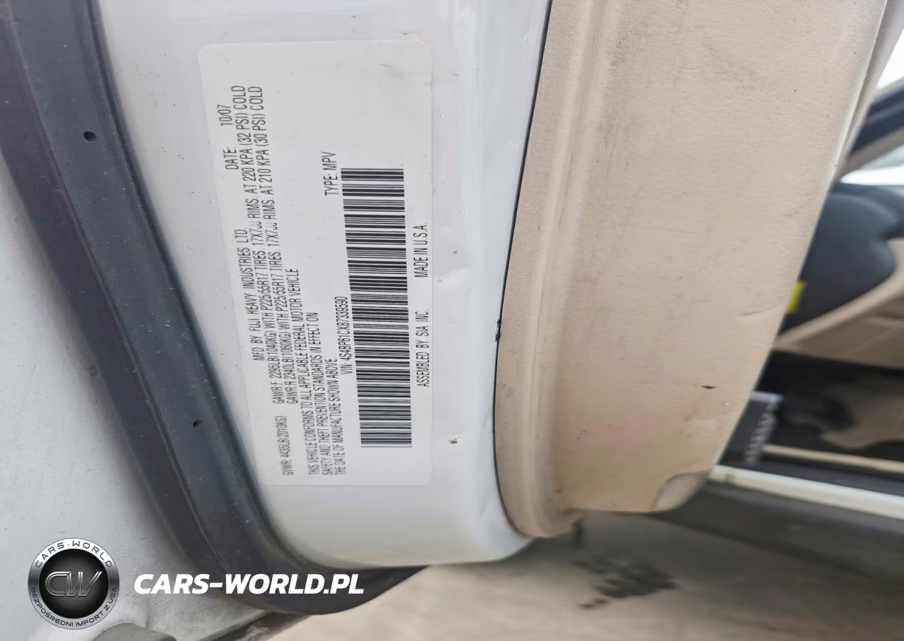 2008 Subaru Outback 2.5I VIN:4S4BP61CX87339590 - 12