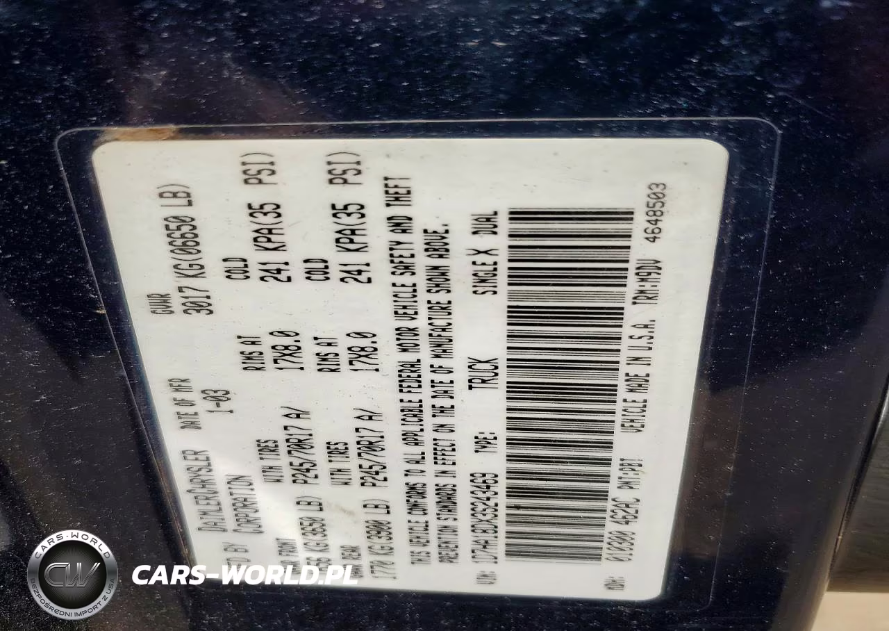 2003 Dodge Ram 1500 St VIN:1D7HA18DX3S243469 - 12