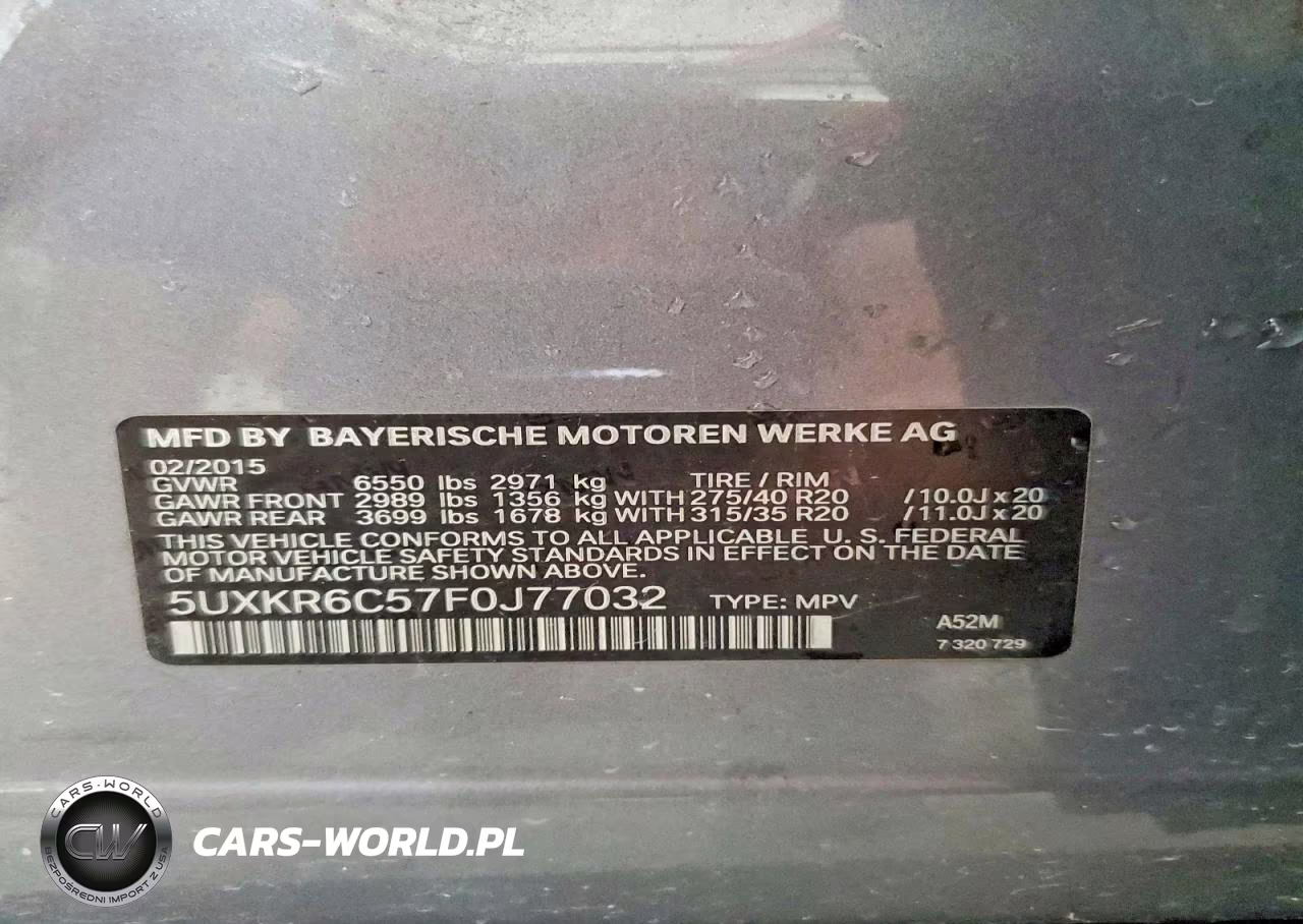 2015 BMW X5 xDrive50I VIN:5UXKR6C57F0J77032 - 13
