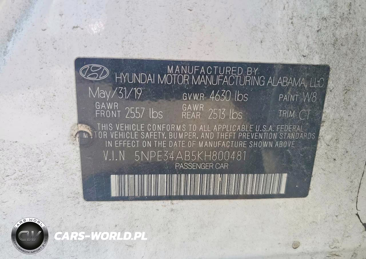 2019 Hyundai Sonata Limited Turbo VIN:5NPE34AB5KH800481 - 12