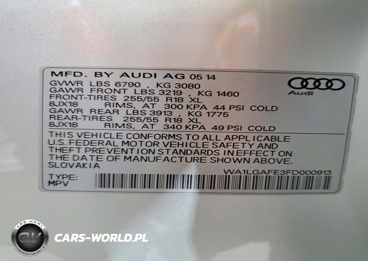 2015 Audi Q7 Premium Plus VIN:WA1LGAFE3FD000913 - 13