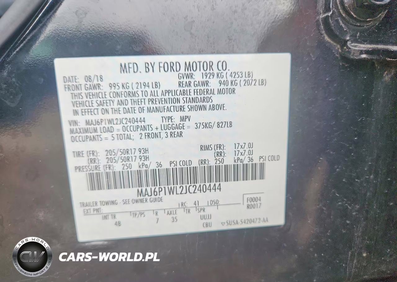 2018 Ford Ecosport Titanium VIN:MAJ6P1WL2JC240444 - 13