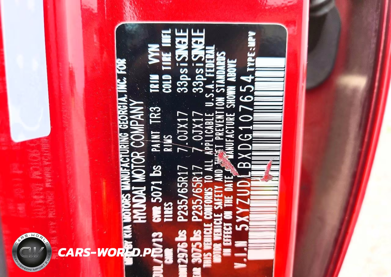 2013 Hyundai Santa Fe Sport 2.4L VIN:5XYZUDLBXDG107654 - 13