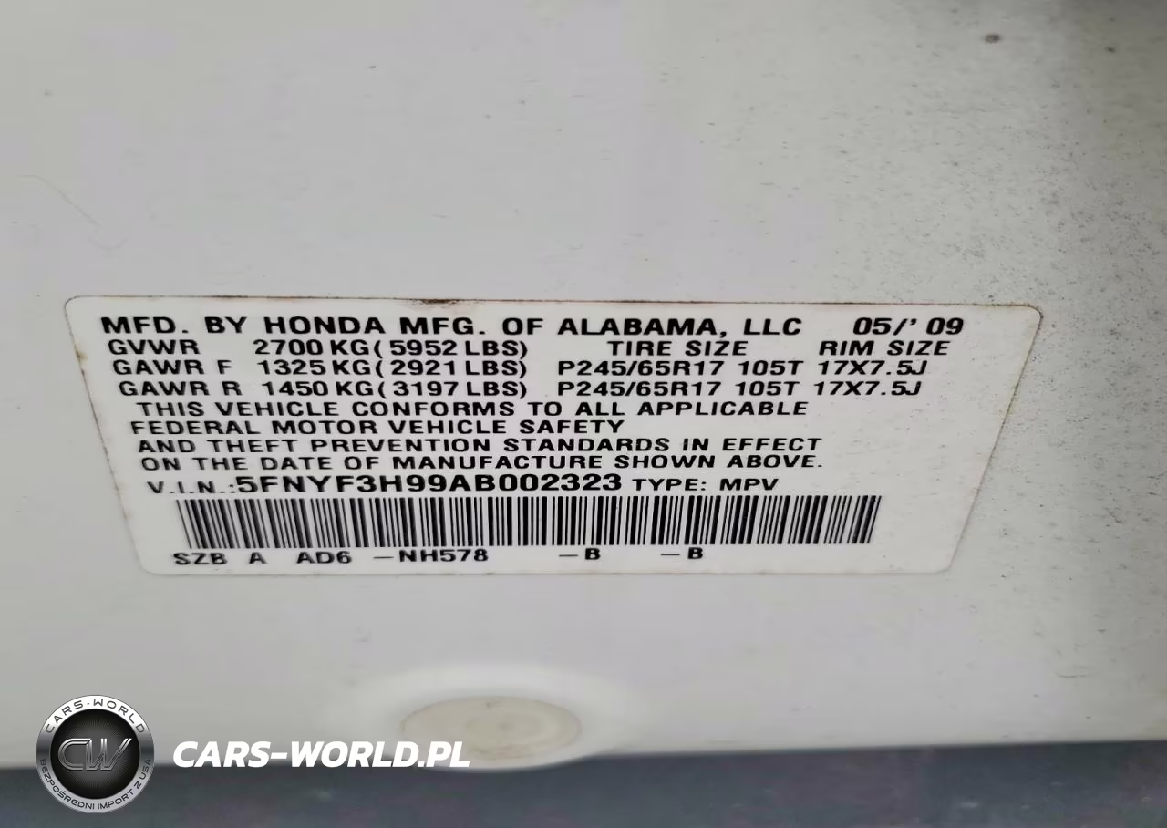 2010 Honda Pilot Touring VIN:5FNYF3H99AB002323 - 13