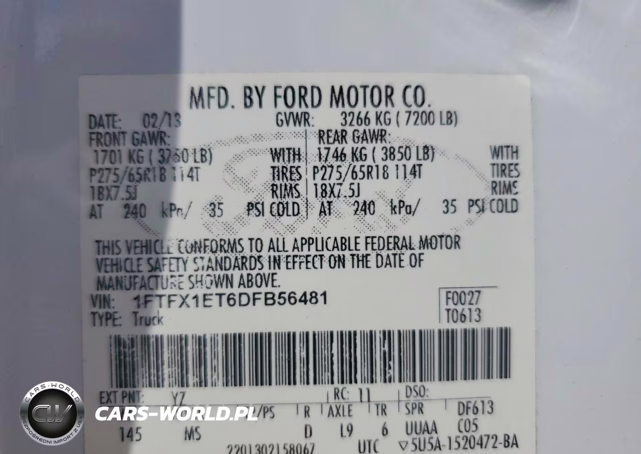 2013 Ford F150 Super Cab VIN:1FTFX1ET6DFB56481 - 13