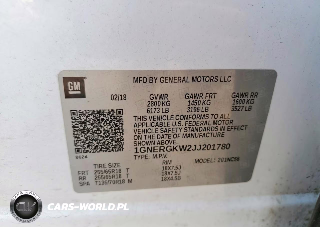 2018 Chevrolet Traverse Lt VIN:1GNERGKW2JJ201780 - 13