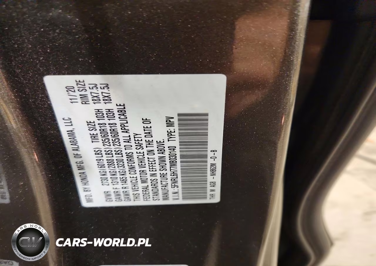 2021 Honda Odyssey Exl VIN:5FNRL6H77MB030140 - 14